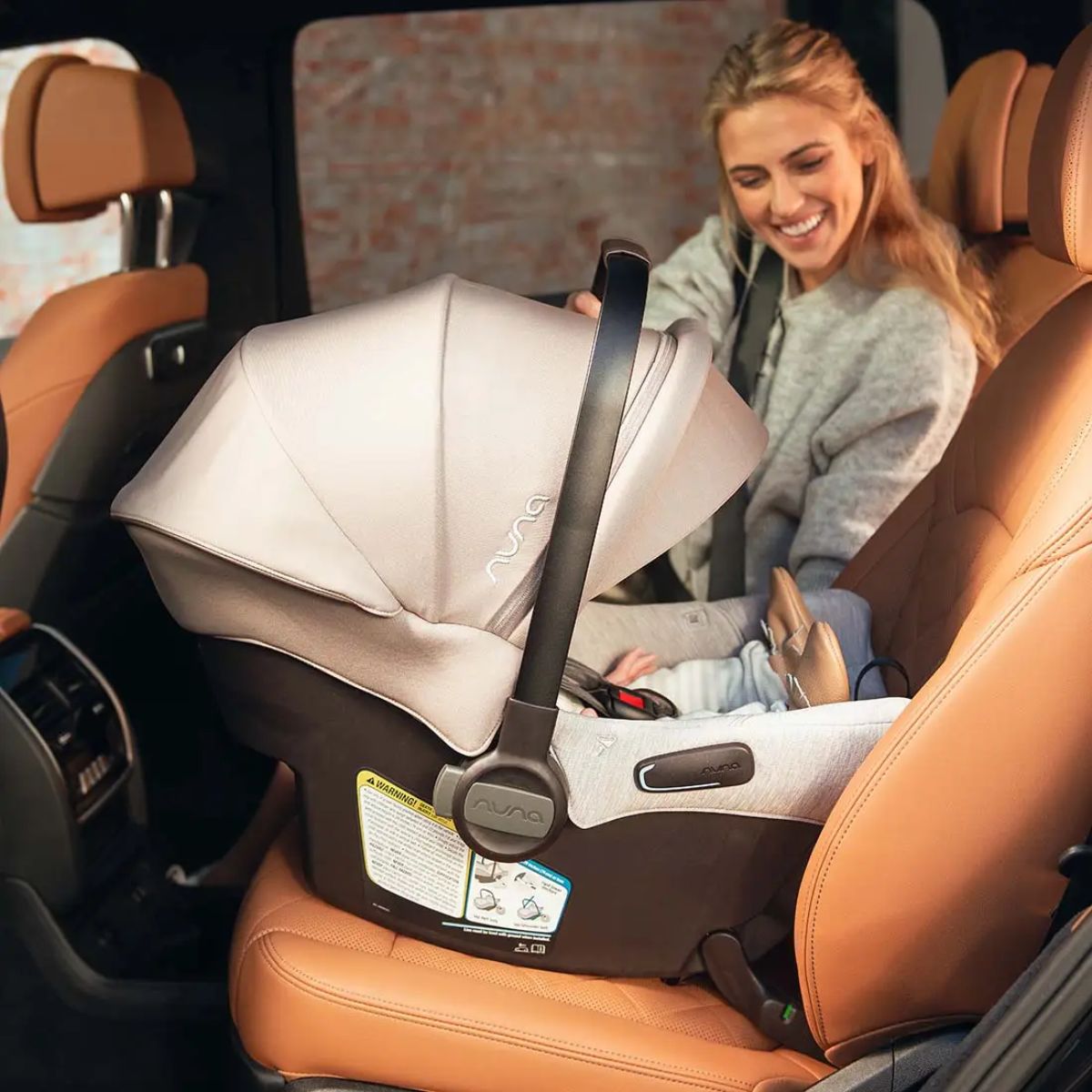 Nuna TRVL LX + PIPA urbn Travel System - Caviar/Chocolate - Baseless Installation for Maximum Convenience